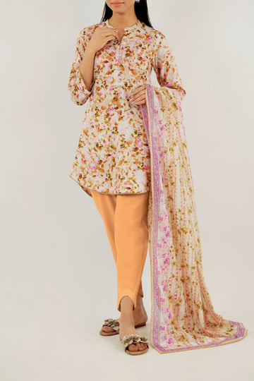 Unstitched Printed Lawn 3 Piece | Saya | 05B