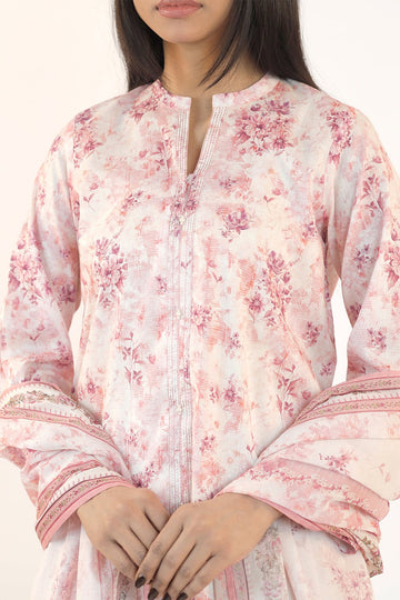 Unstitched Printed Lawn 3 Piece | Saya | 18A