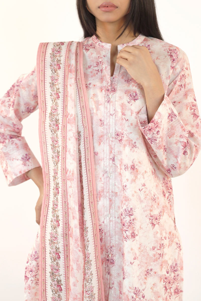 Unstitched Printed Lawn 3 Piece | Saya | 18A