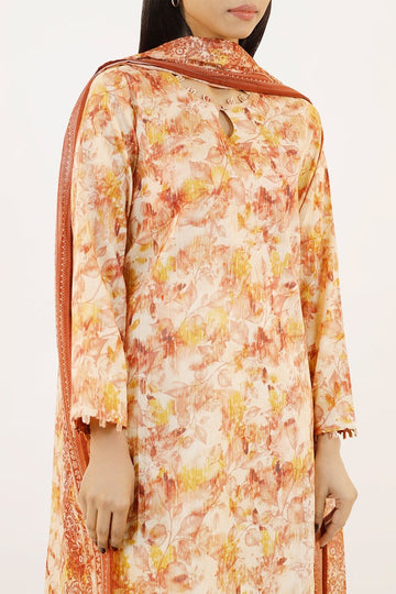 Unstitched Printed Lawn 3 Piece | Saya | 02A